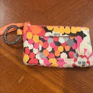 Vera Bradley Pink and Orange Floral Keychain (353)